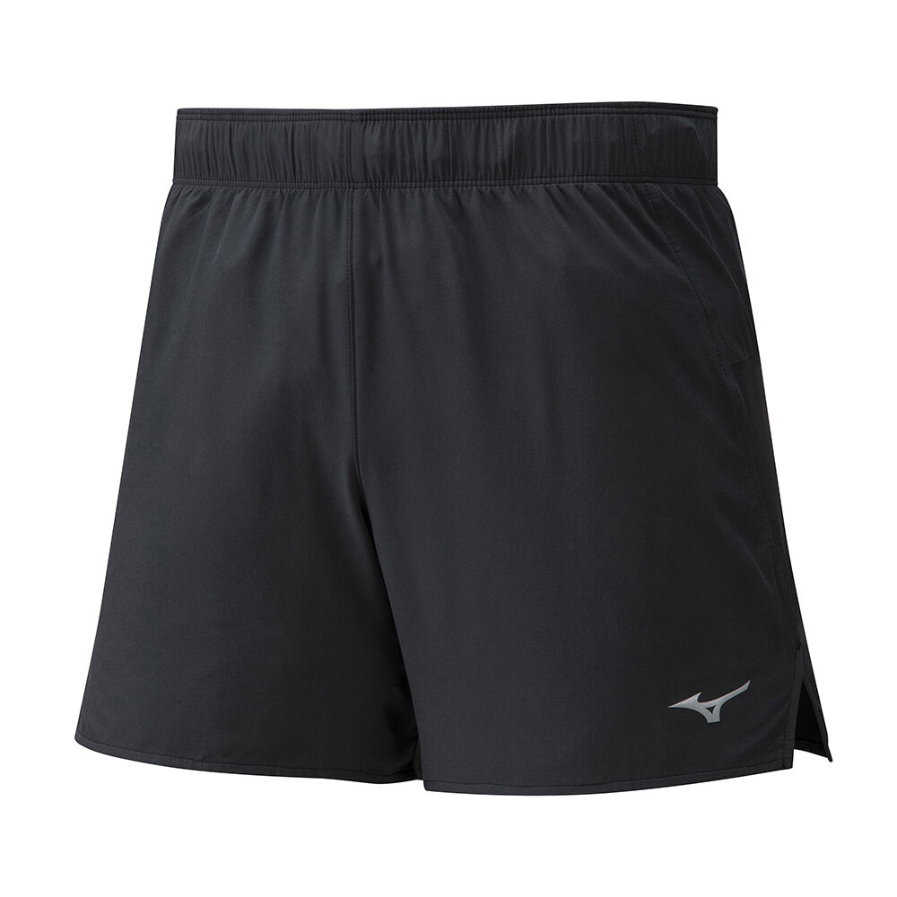 Panske Šortky Mizuno Alpha 5.5 Bezecke Čierne Vypredaj BLPF53428